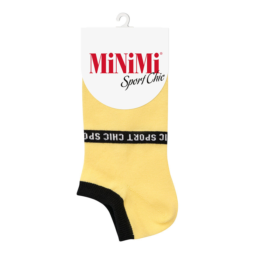 Носки женские `MINIMI` MINI SPORT CHIC с полоской `Sport Chic` Giallo 35-38