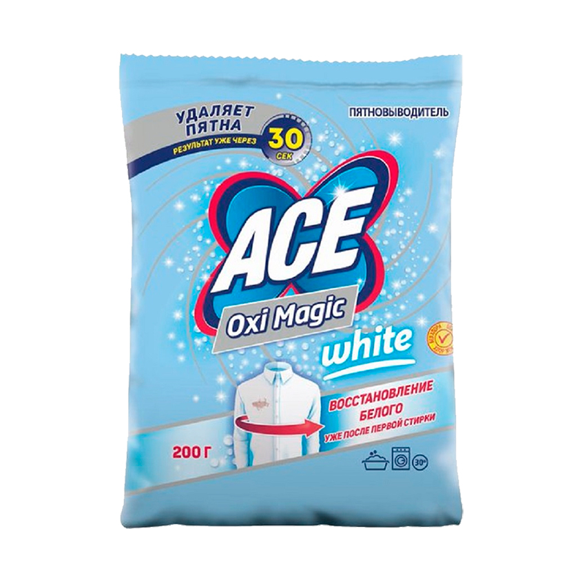 Пятновыводитель для белья `ACE` OXI MAGIC WHITE 200 г