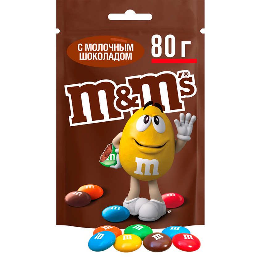 Драже `M & M`S` с молочным шоколадом 80 г
