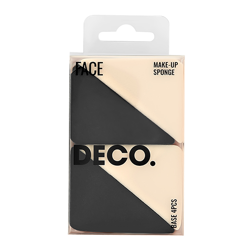 Спонжи для макияжа `DECO.` BASE клиновидные (латекс) 4 шт