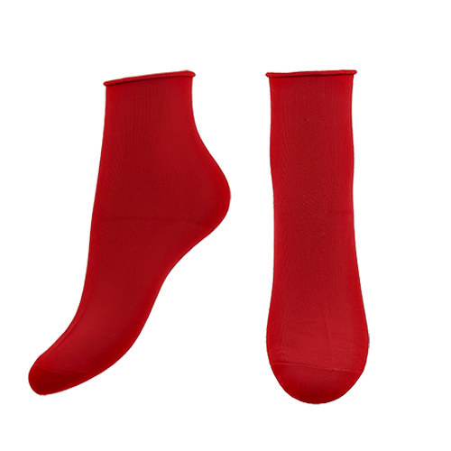 Носки женские `SOCKS` simple bright red
