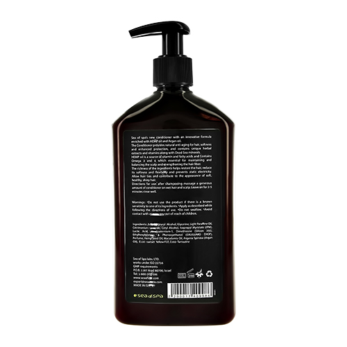 Кондиционер для волос `SEA OF SPA` CANNABIO с конопляным и аргановым маслом (для всех типов волос) 400 мл