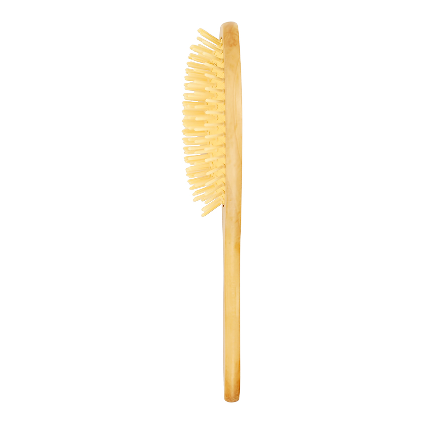 Расческа для волос деревянная `LADY PINK` с принтом