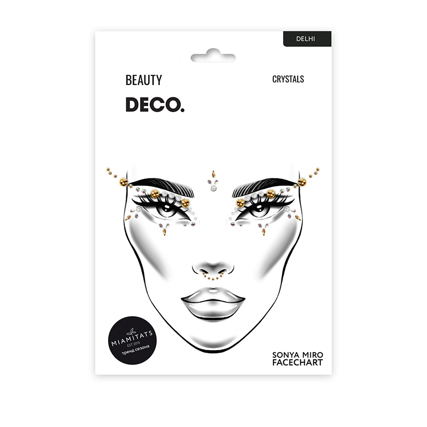 Кристаллы для лица и тела `DECO.` FACE CRYSTALS by Miami tattoos (Delhi)