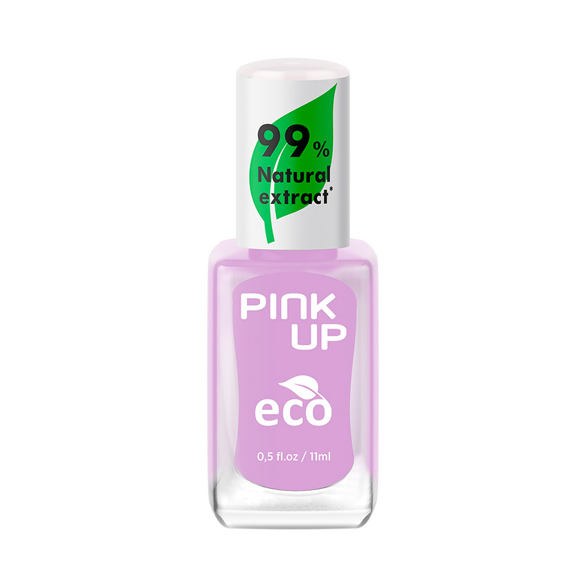 Лак для ногтей `PINK UP` `ECO` тон 15 с натуральными ингредиентами 11 мл
