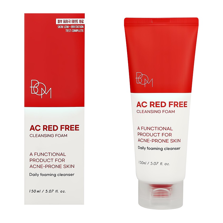Пенка для умывания `BOM` AC RED FREE с коллоидной серой и салициловой кислотой (для проблемной кожи) 150 мл