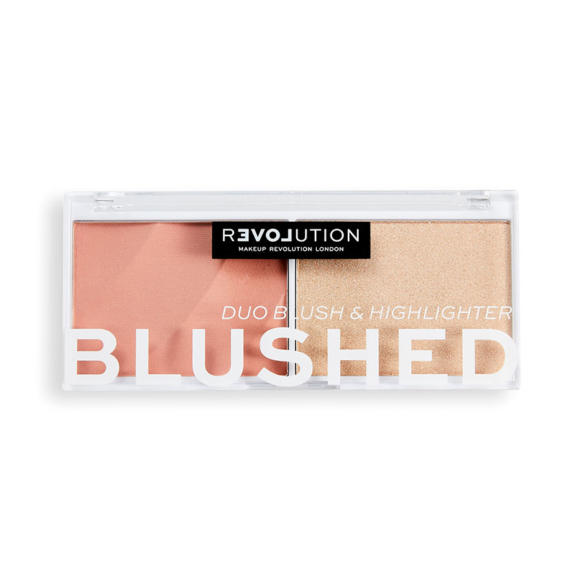 Палетка для макияжа лица `REVOLUTION` `RELOVE` BLUSHED (румяна и хайлайтер) тон sweet