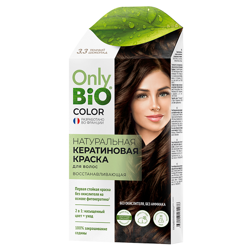 Краска для волос `ONLY BIO COLOR` Кератиновая Темный шоколад 50 мл