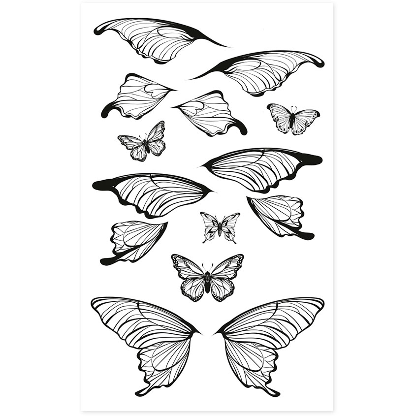 Набор татуировок для тела `DECO.` EYELINER by Miami tattoos переводная (Butterfly)