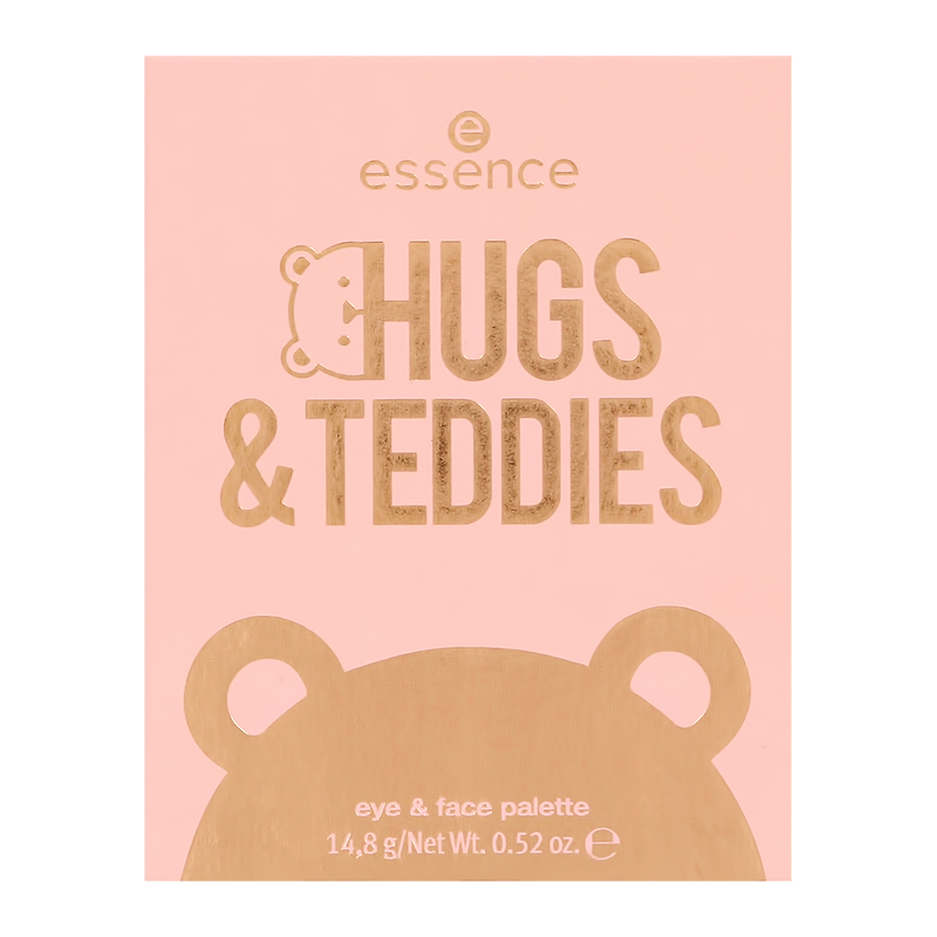 Палетка для макияжа лица `ESSENCE` HUGS & TEDDIES (тени для век, румяна для лица, хайлайтер для лица)