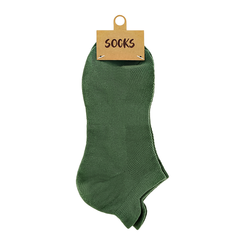 Носки короткие `SOCKS` зеленые