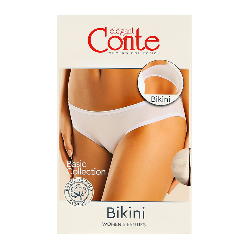 Трусы женские `CONTE ELEGANT` BASIC COLLECTION бикини (natural) 98/M