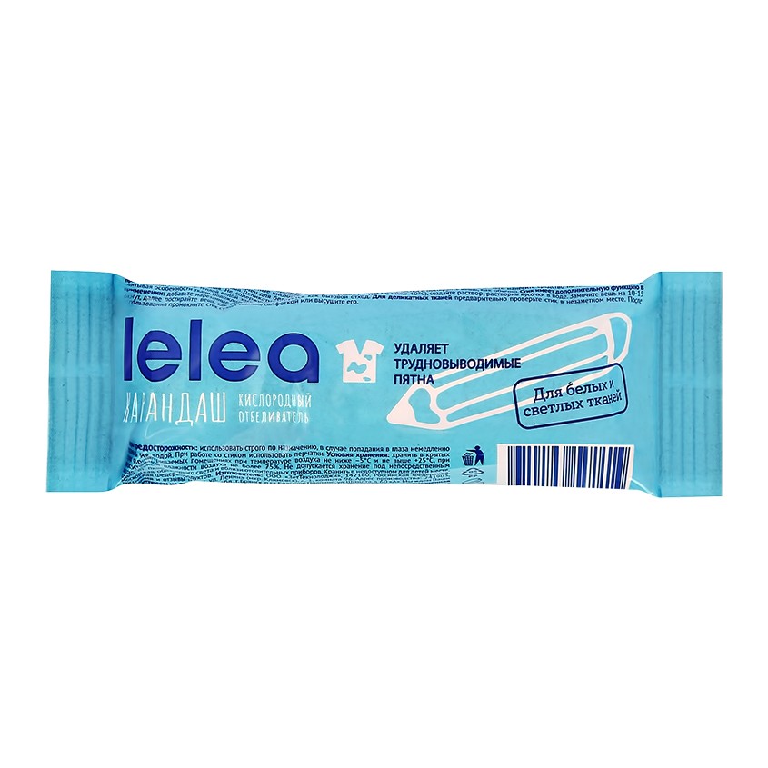 Пятновыводитель-карандаш `LELEA` кислородный для белых и светлых тканей 35 г