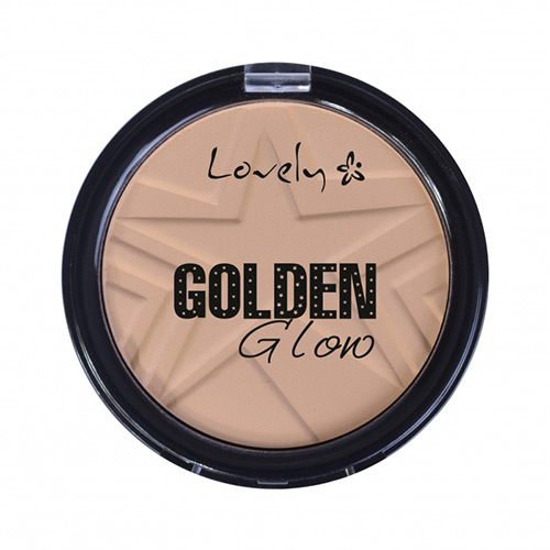 Пудра для лица компактная `LOVELY` GOLDEN GLOW тон 3