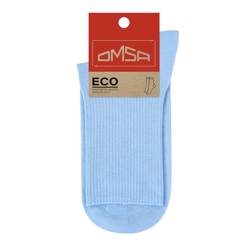 Носки женские `OMSA` ECO с высоким паголенком Blu Сhiaro 35-38
