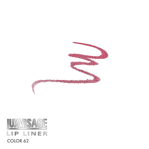 Карандаш для губ `LUXVISAGE` тон 62 розово-сливовый