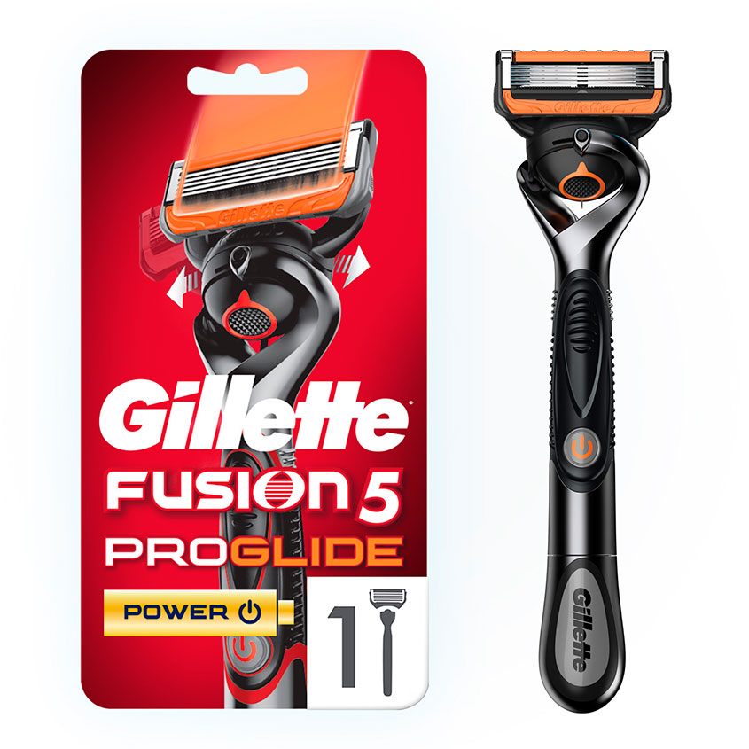 Станок для бритья `GILLETTE` `FUSION` PROGLIDE FLEXBALL Power с 1 сменной кассетой