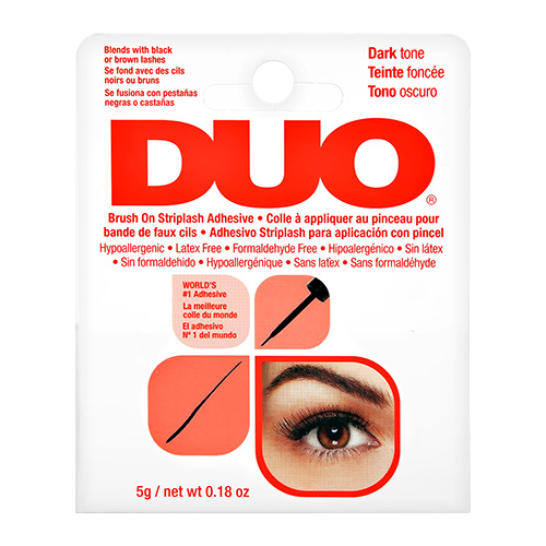 Клей для ресниц `DUO` черный с кистью (с витаминами) 5 г