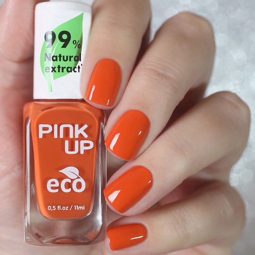 Лак для ногтей `PINK UP` `ECO` тон 21 с натуральными ингредиентами 11 мл