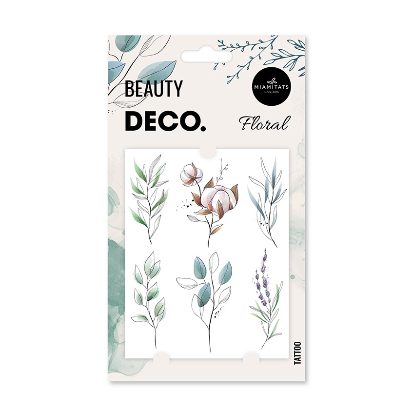 Татуировка для тела `DECO.` FLORAL by Miami tattoos переводная (Floral)