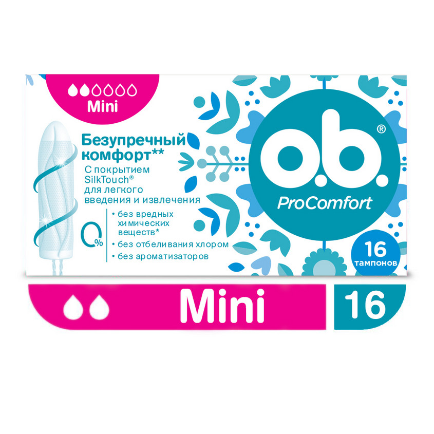 Тампоны `O.B.` PRO COMFORT Mini 16 шт