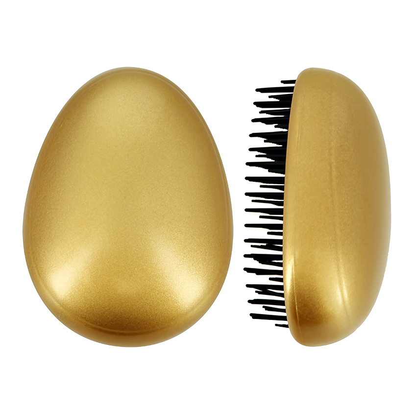 Расческа для волос распутывающая `LADY PINK` золотая