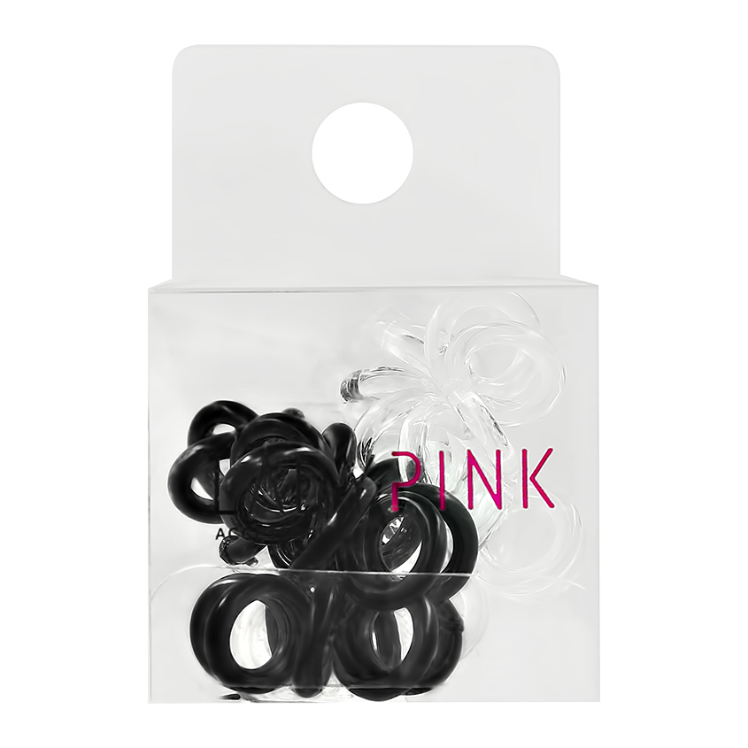 Набор резинок `LADY PINK` `BASIC` SLINKY box 12 шт