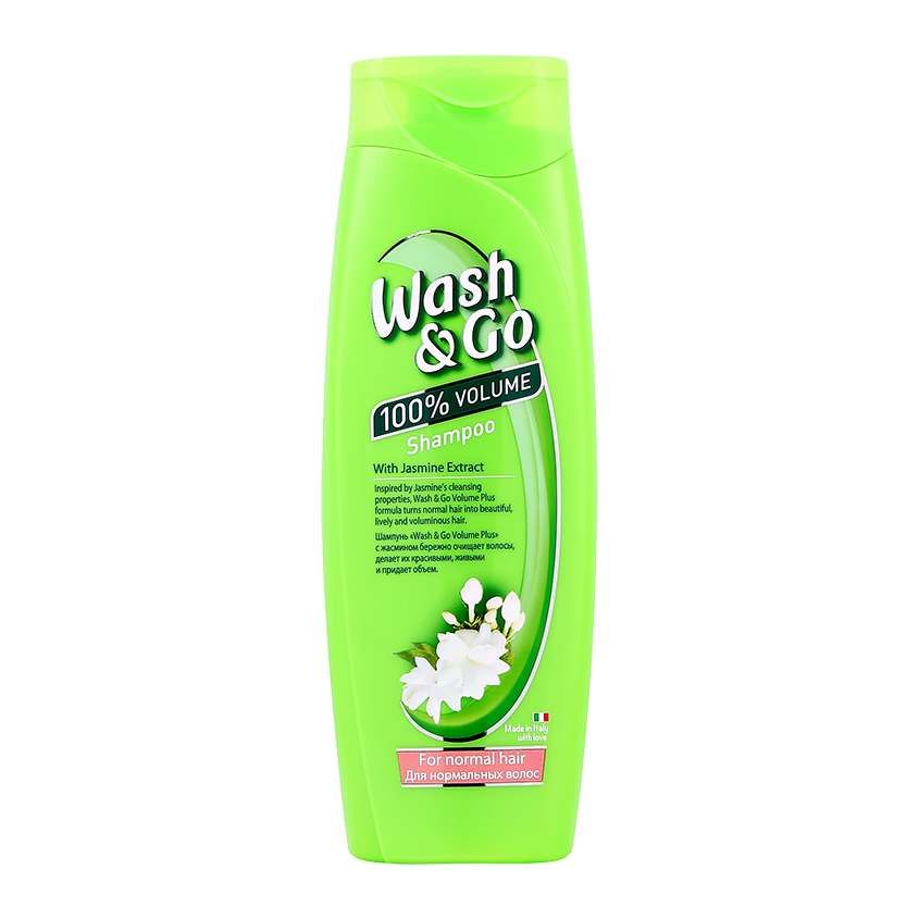 Шампунь для волос `WASH & GO` с экстрактом жасмина (для нормальных волос) 400 мл