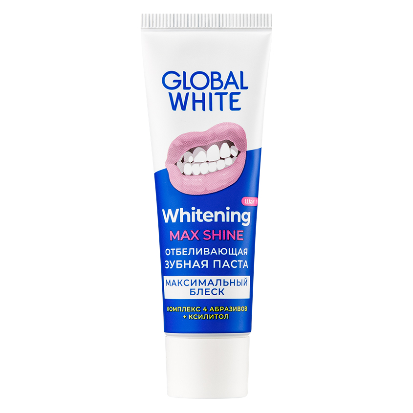 Паста зубная `GLOBAL WHITE` отбеливающая 30 мл