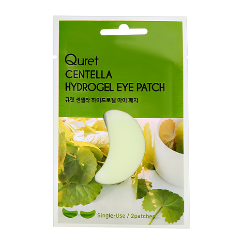 Патчи для глаз `QURET` гидрогелевые с экстрактом азиатской центеллы 2 шт