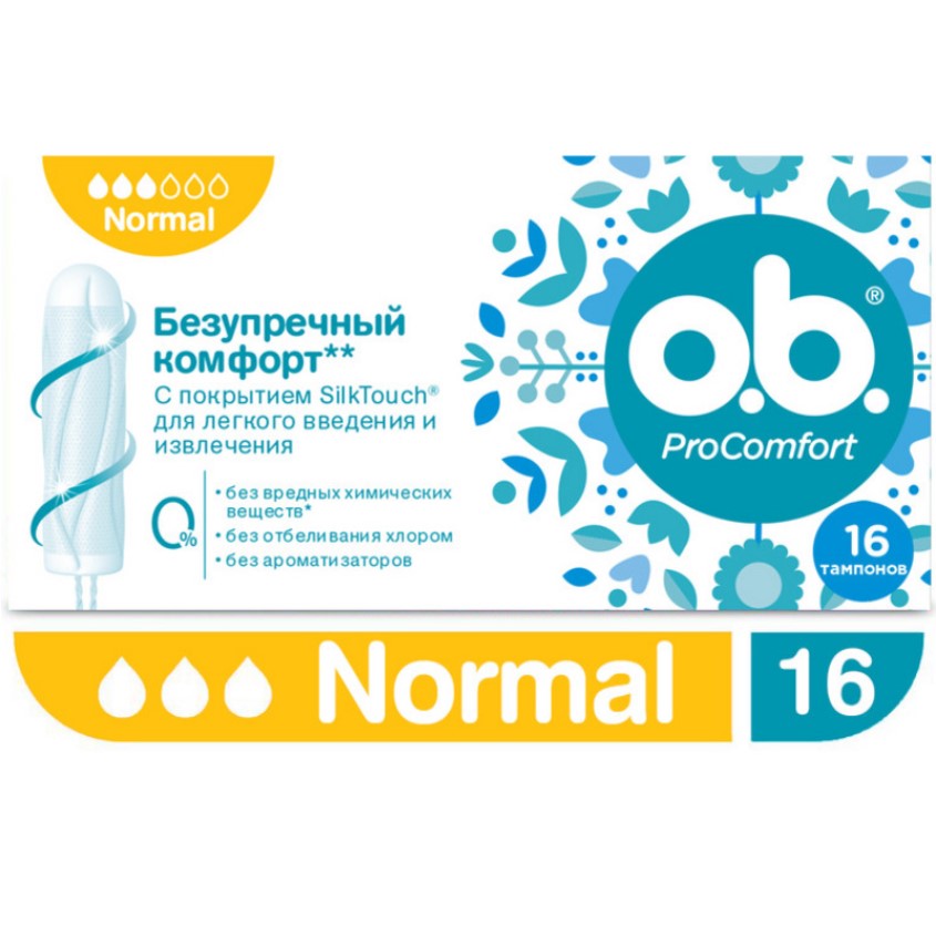 Тампоны `O.B.` PRO COMFORT Normal 16 шт