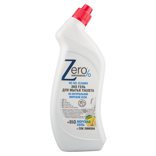 Эко-гель для мытья туалета `ZERO` BIO с морской солью и соком лимона 750 мл