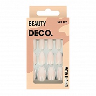 Набор накладных ногтей `DECO.` OMBRE white (24 шт + клеевые стикеры 24 шт)