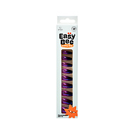 Набор накладных ногтей с клеевыми стикерами `EASYBEE` NAIL DAY Violet Neon Mirror (12 шт + клеевые стикеры 24 шт)