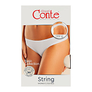 Трусы женские `CONTE ELEGANT` BASIC COLLECTION стринги (natural) 102/L