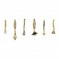 Набор серег `LADY PINK` MUST HAVE 3 пары