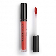 Помада для губ `REVOLUTION` MATTE LIP жидкая матовая (тон ruby 134)