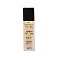 Крем тональный для лица `EVELINE` WONDER MATCH адаптирующийся тон 25 light beige 30 мл