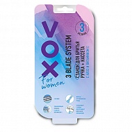 Станок для бритья `VOX` 3 лезвия с 1 сменной кассетой