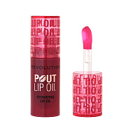 Масло для губ `REVOLUTION` POUT LIP OIL ухаживающее с фруктовым ароматом тон Watermelon pink