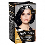Краска для волос `LOREAL` `PREFERENCE` тон 1.0 Неаполь (черный)