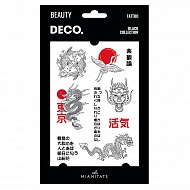 Татуировка для тела `DECO.` BLACK COLLECTION by Miami tattoos переводная (Japan style)