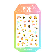 Наклейки для ногтей `PINK UP` `DECOR` NAIL STICKERS переводные тон 12