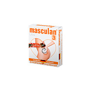 Презервативы `MASCULAN` 3 Ultra (продлевающий с колечками пупырышками и анестетиком) 3 шт