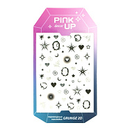 Наклейки для ногтей `PINK UP` `DECOR` GRUNGE COLLECTION 2D переводные тон 189
