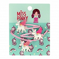 Набор бижутерии `MISS PINKY` (украшение на шею, заколка 2 шт)