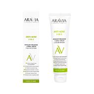 Крем для умывания `ARAVIA` `LABORATORIES` ANTI-ACNE + скраб + маска с AHA-кислотами 100 мл