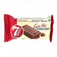 Пирожное бисквитное `7DAYS` CAKE BAR с кремом какао 30 г