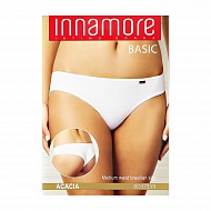 Трусы женские `INNAMORE` UNDERWEAR бразилиано средней посадки из хлопка (nero, 2)