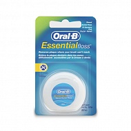 Нить зубная `ORAL-B` Essential вощеная мятная